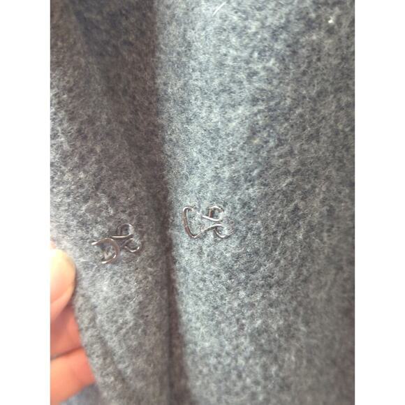 Theory Ponette Grey Wool Leather Jacket Outdoor Womens Size Medium - Picture 9 of 14